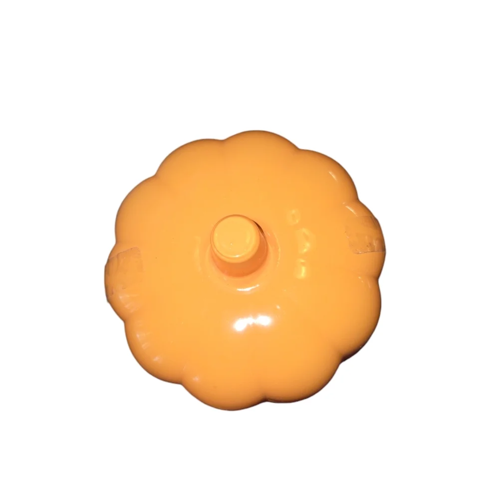 Target Orange Pumpkin Faux Gumball Machine Glass Sealed Storage Canister 9
